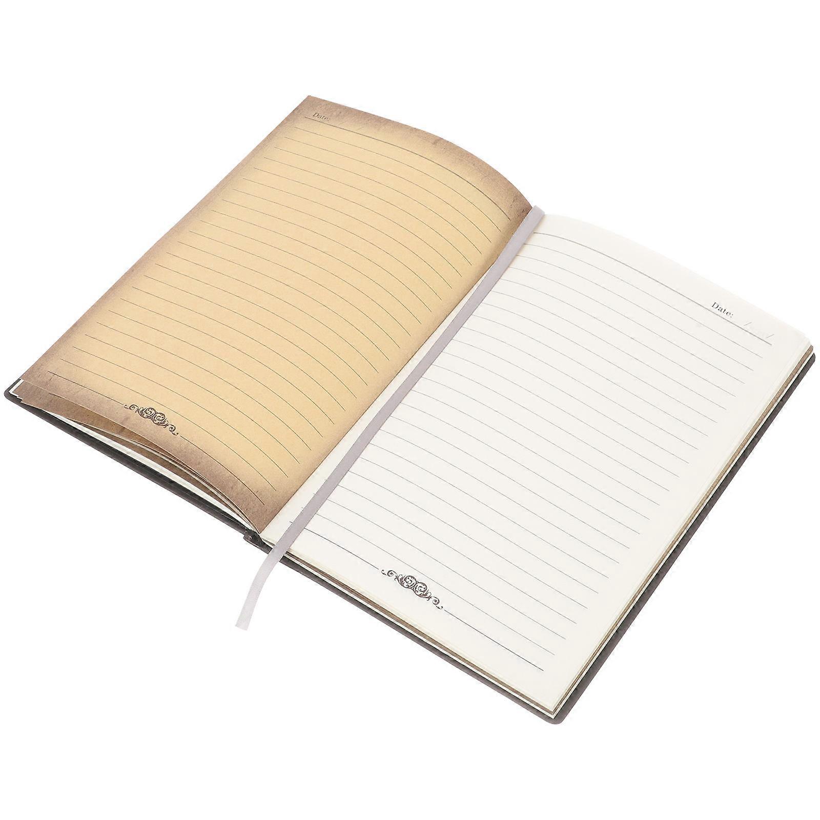 Vintage Journal for Writing Use with 4Pcs Retro Embossed PU Cover Notepad