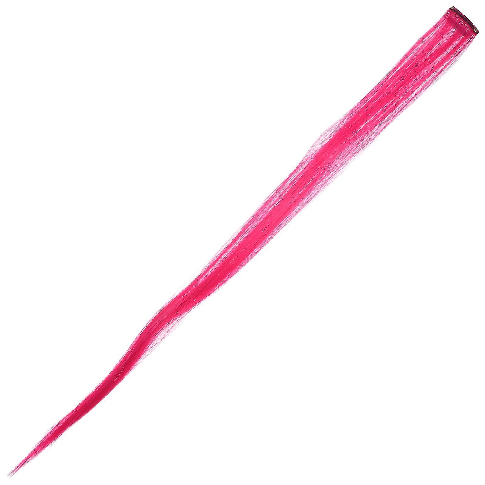30Pcs Colored Highlight Synthetic Hair Extensions for Hair Styling Clip on