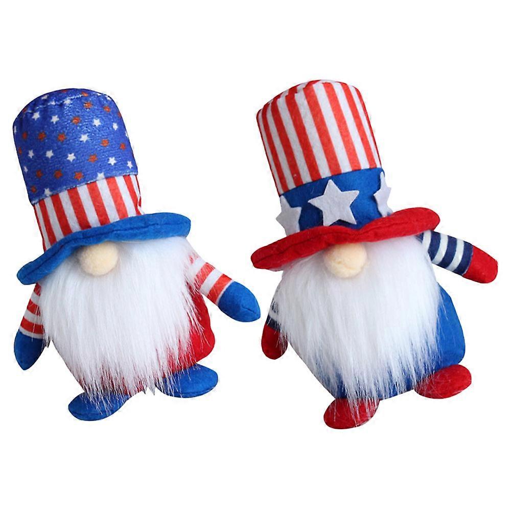 Patriotic Gnome Doll Decor for Independence Day with 4Pcs Set