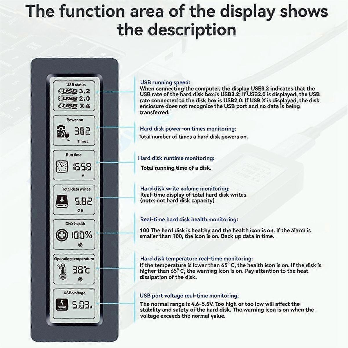 M.2 SSD SATA Enclosure USB3.2 Gen2 Type C 10Gbps SSD Case M.2 SATA Enclosure Disk Box Tool Free SSD