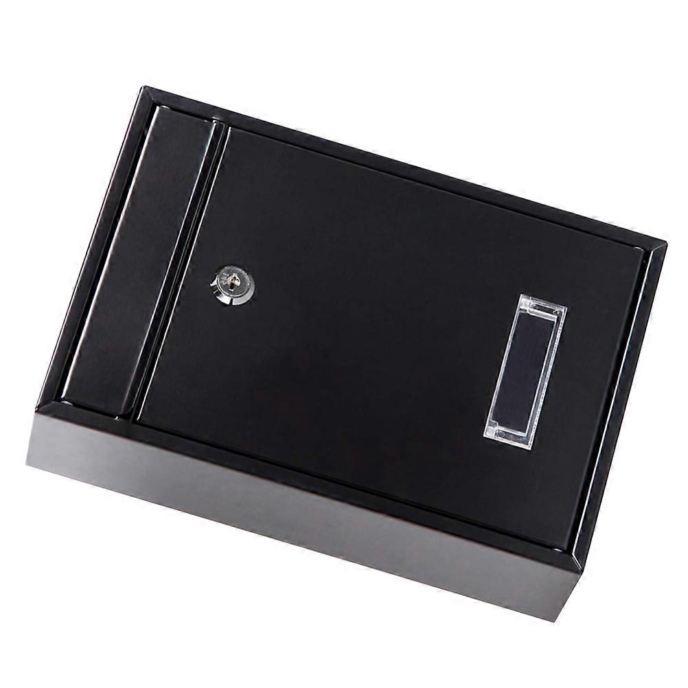 Post Box Iron Letter Case for Convenient Letter Storage 2Pcs Black