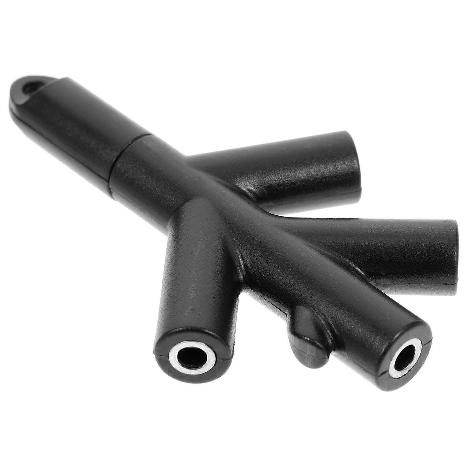 Portable Headphone Splitter Audio Adapter for 5Pcs Device Use