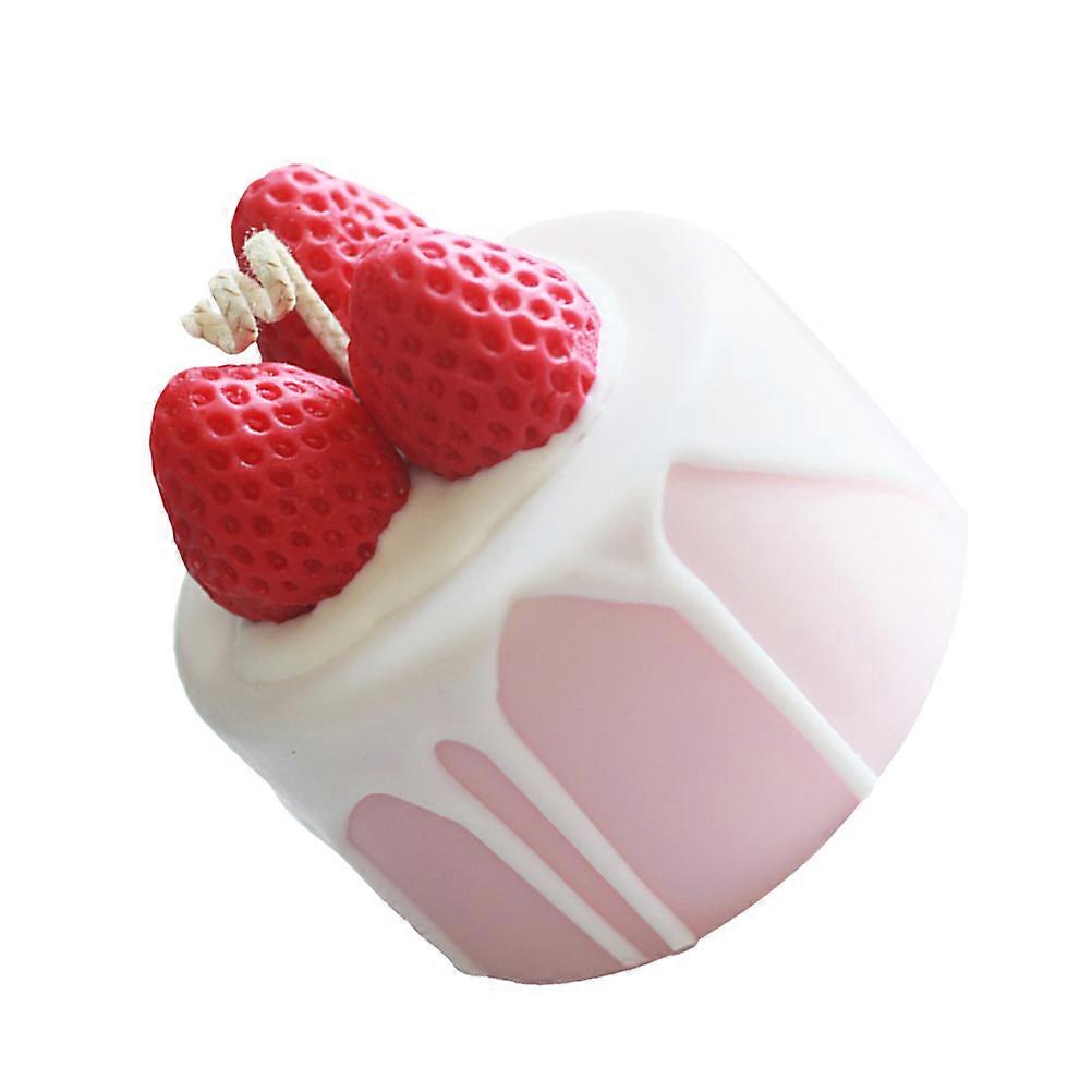 Scented Candle Decoration Cake Shape Candle for Decoration 2Pcs