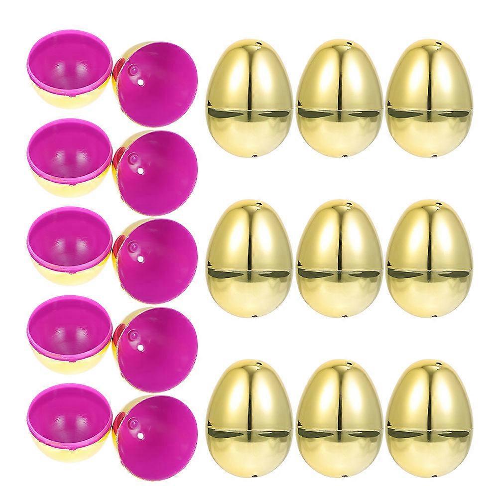 Egg Shape Toy Fillable Plastic Eggs For Easter Party And Families 20Pcs