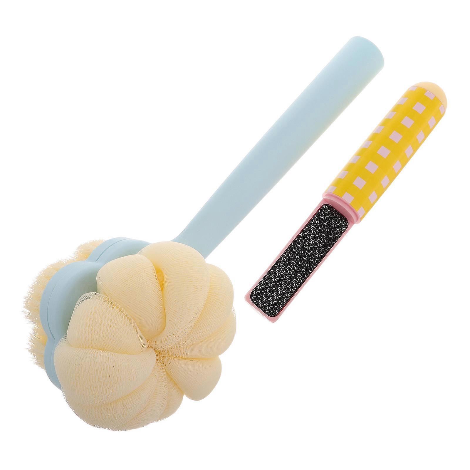 Back Scrubber Shower Brush for Bathing with Long Handle 4Pcs Brushes