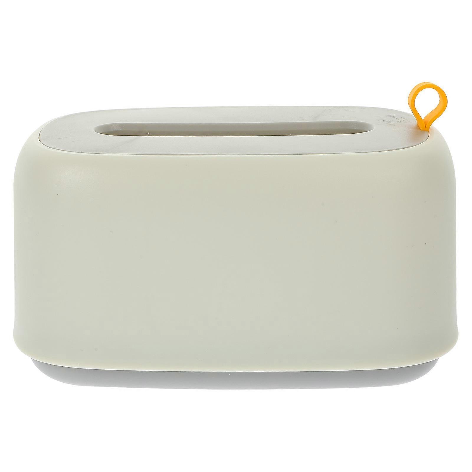 Wall-Mounted Tissue Container White Desktop for Tissue Holding 3Pcs