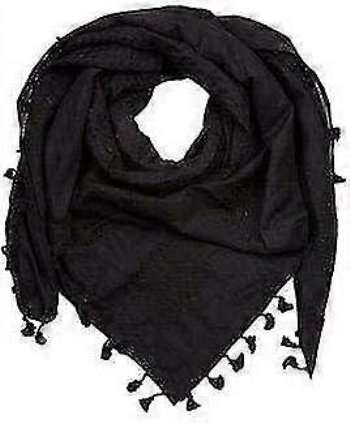 パレスチナ スカーフ Keffiyeh Arafat Hatta 幅広 タッセル付き Shemagh Keffiyeh アラブ千鳥格子綿100%