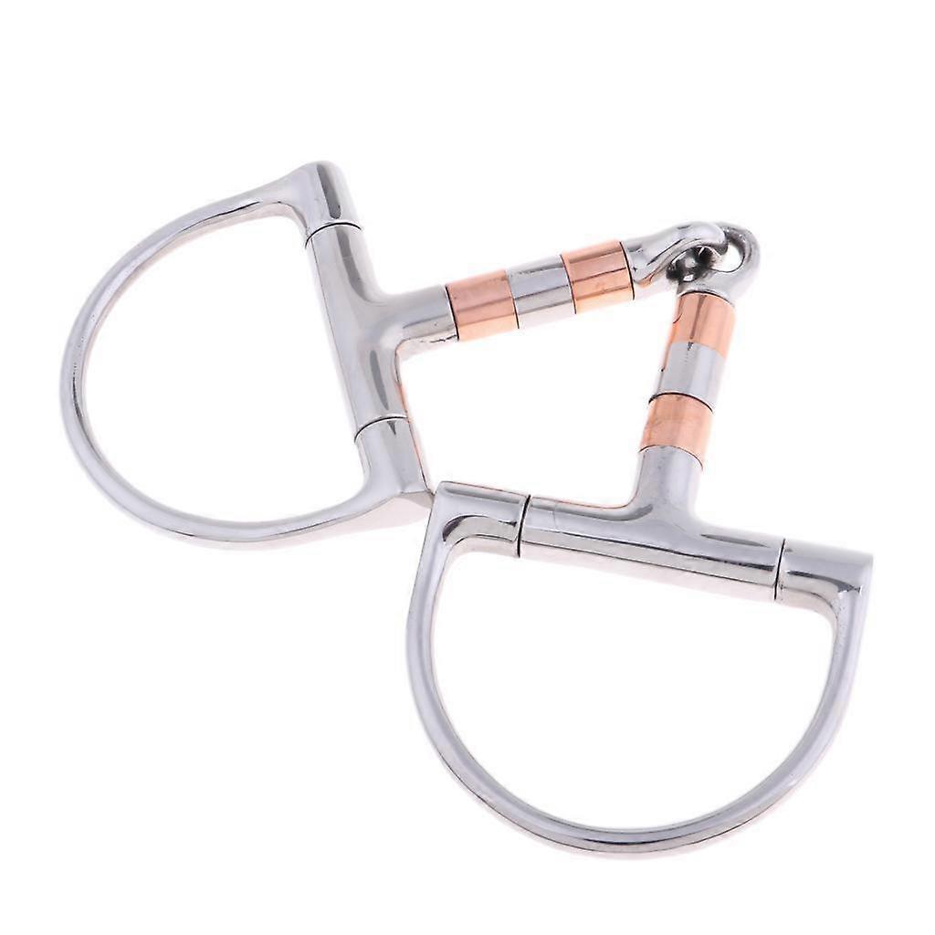 Stainless Steel Equestrian 5 Mouth D-ring for Snaffle Bit with Copper Rollers