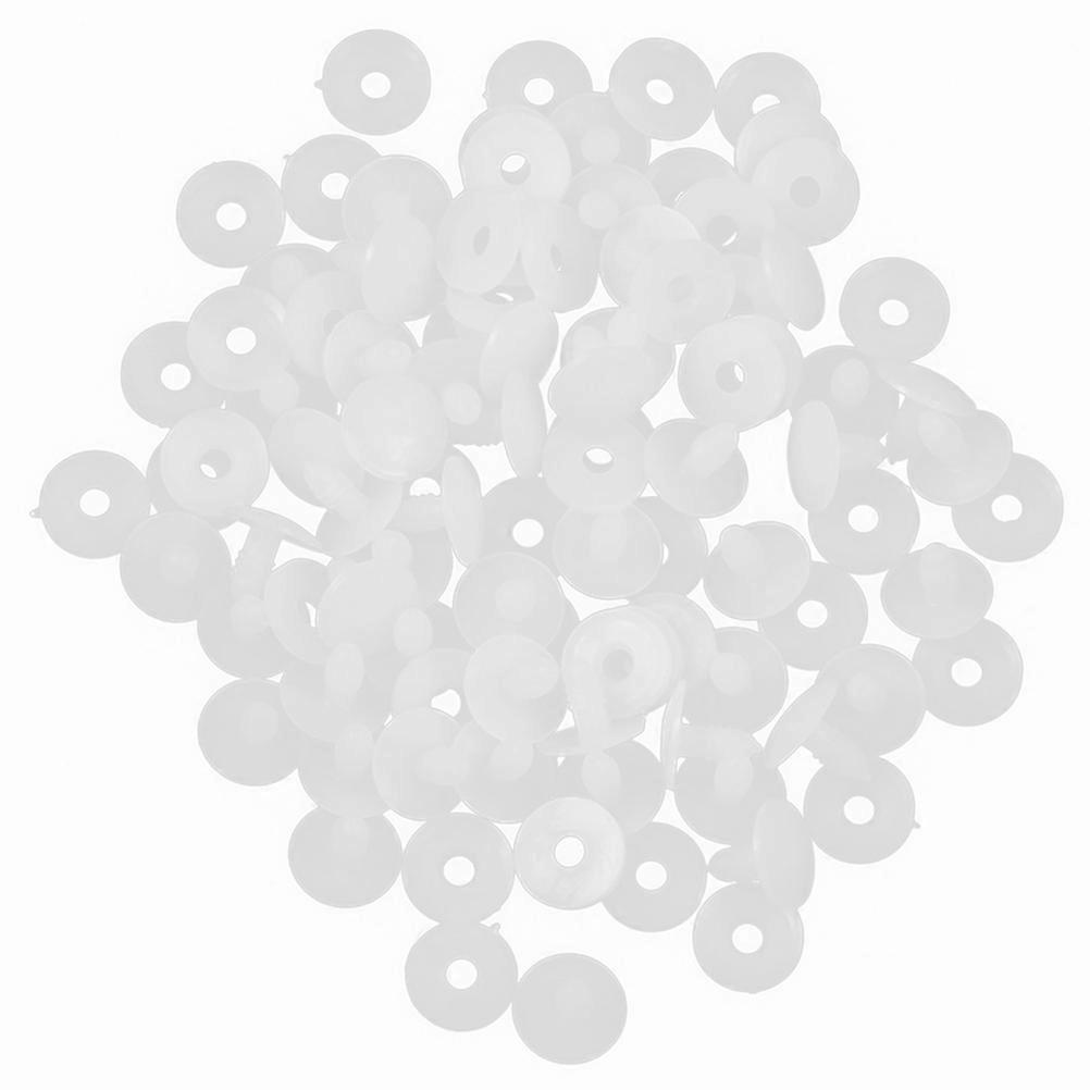 200Sets DIY Doll Joints Gaskets for Doll Making White Plastic Material