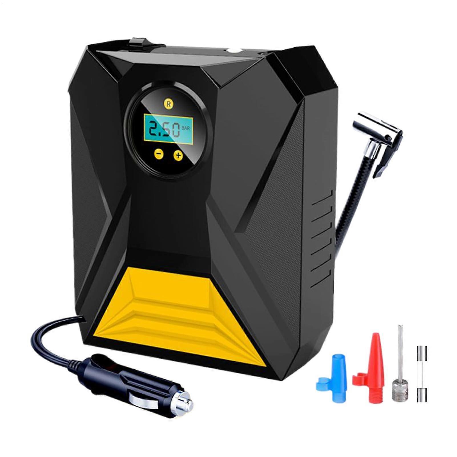 Tire Inflator Portable Air Compressor Digital Pressure Gauge 12V Cordless For Cars Bikes Motorcycles Trucks Automotive