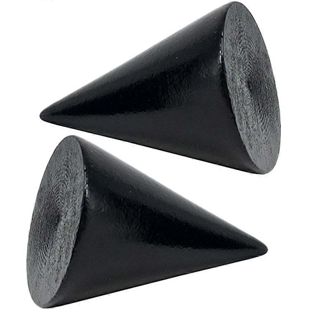 Wood Ring Rack for Jewelry Display Cone Shaped Ring Stand 6Pcs