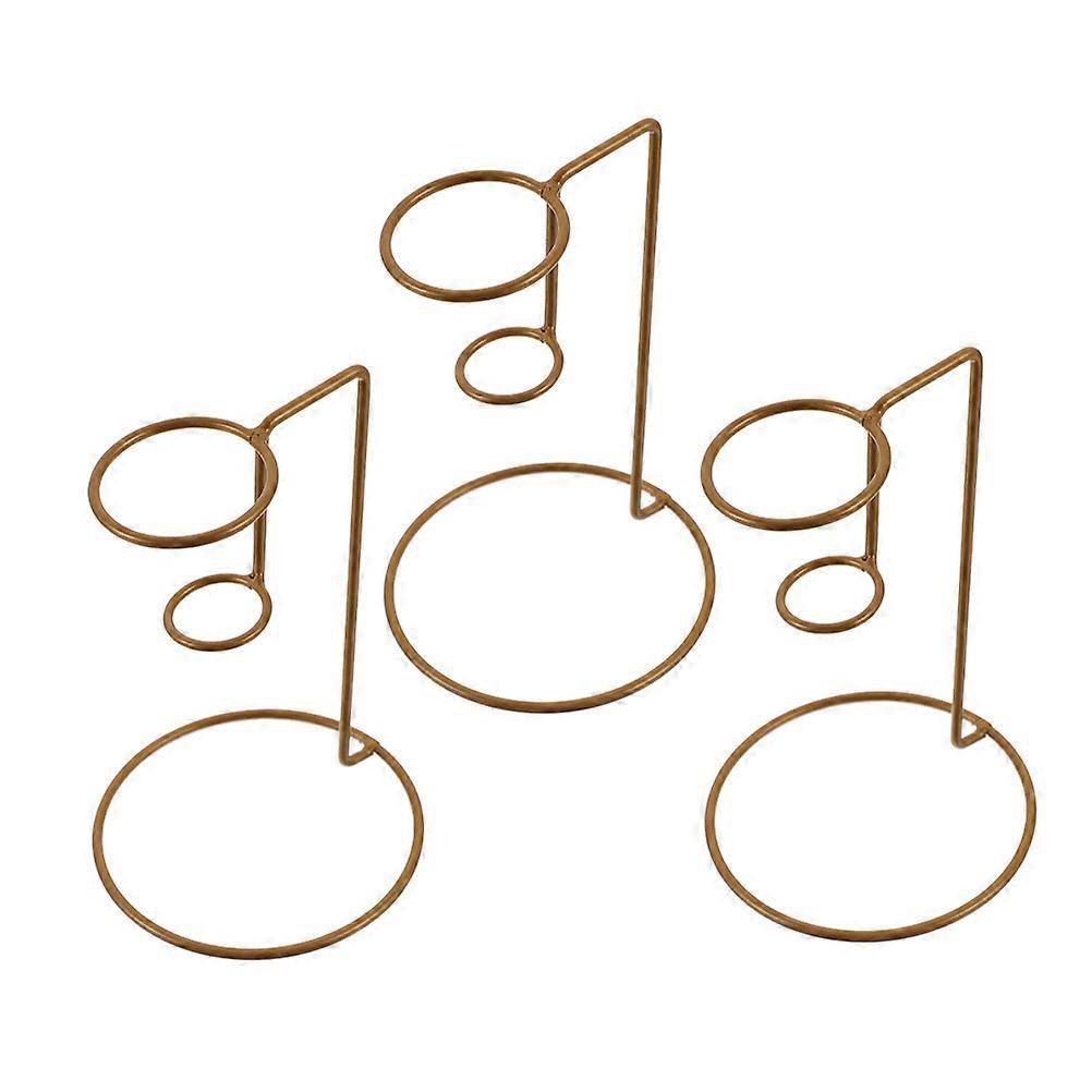 15.40X10.30X10.30CM Ice Cream Metal Holder Stand For Home Users And Business Owners 3Pcs For Elegant Display