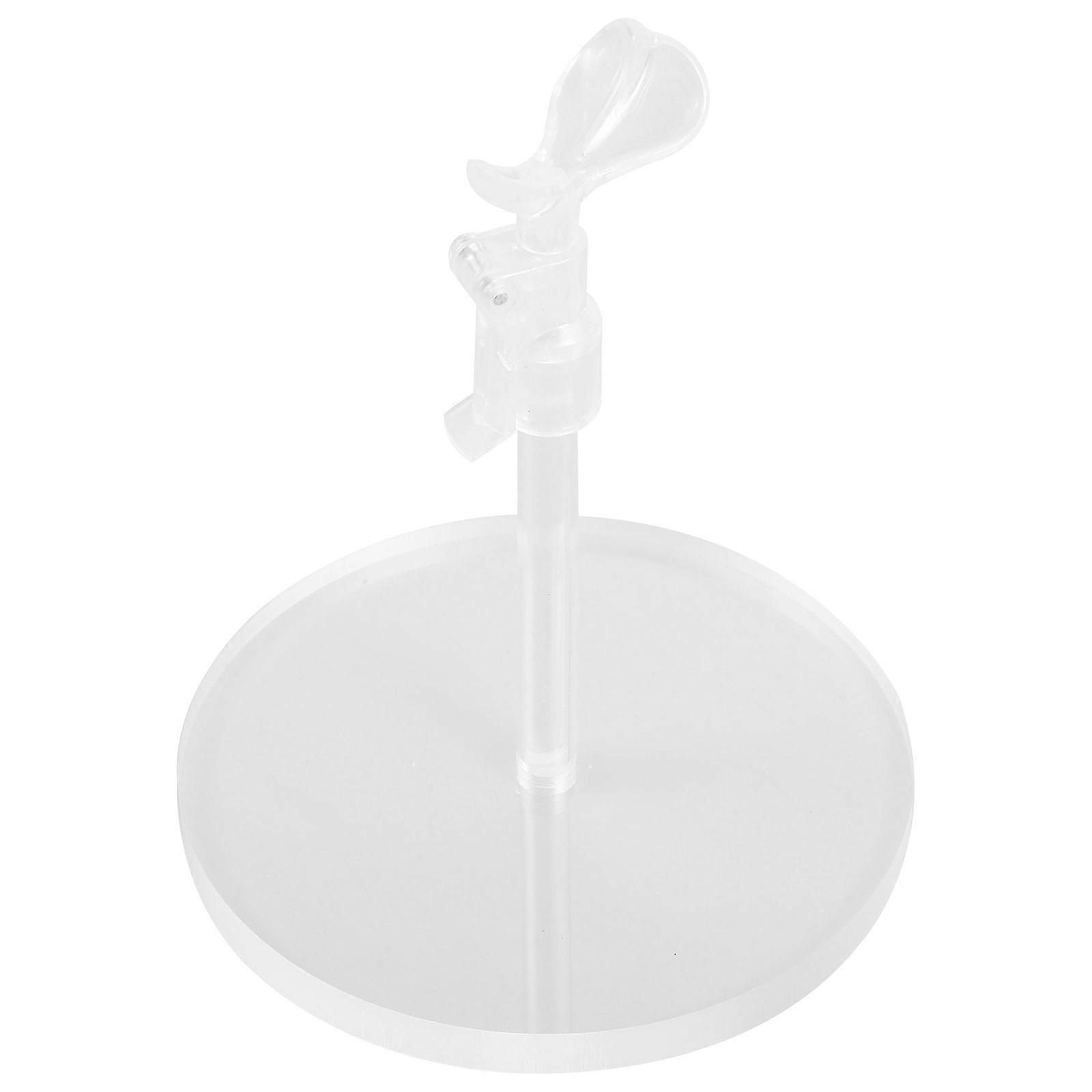Transparent Doll Stand for Display with Adjustable Height 3Pcs Multi-Use Figurine Holder