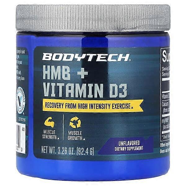 BodyTech, HMB + D3-vitamiini, maustamaton, 92,4 g