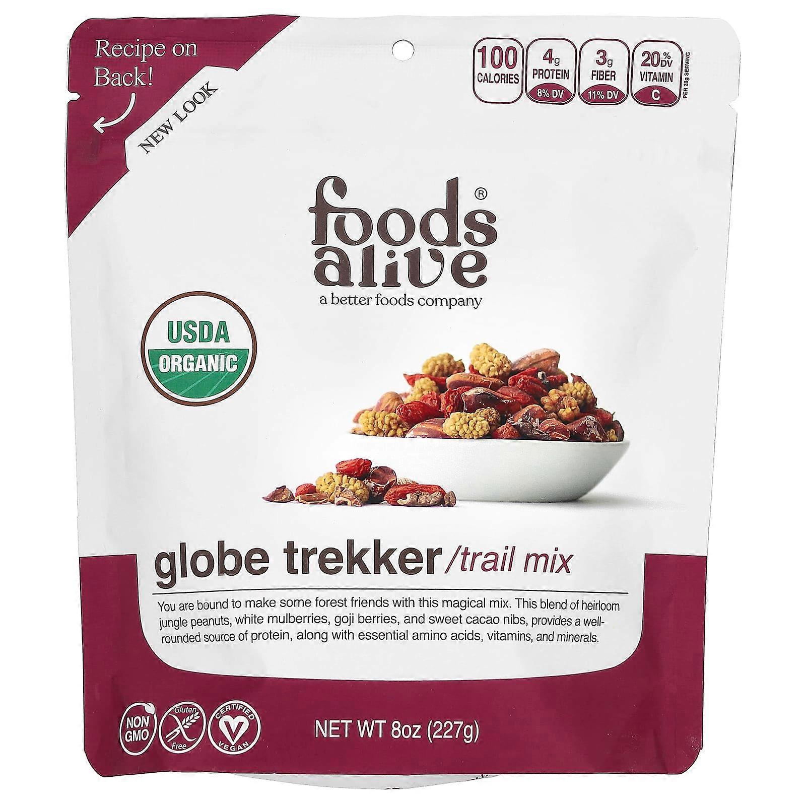 Organic Trail Mix, Globe Trekker, 8 oz (227 g)