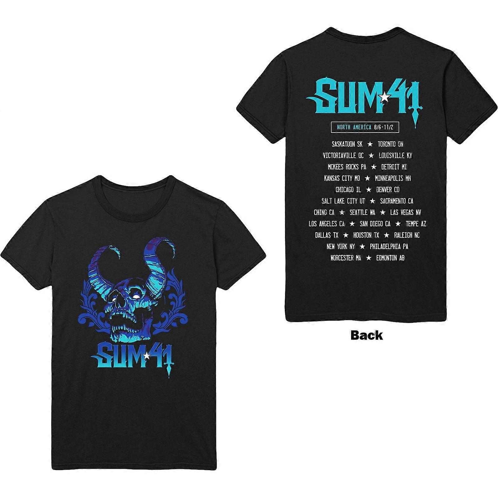 Sum 41 Unisex tričko Blue Demon (potisk na zádech) -oooa132