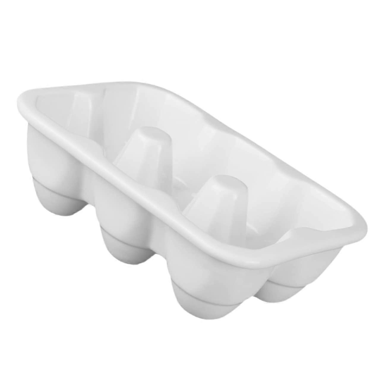 6grids Ceramic Egg Tray, Egg Storage Organizer, Refrigerator Safe, 6Grid Model, Kitchen and Home Use