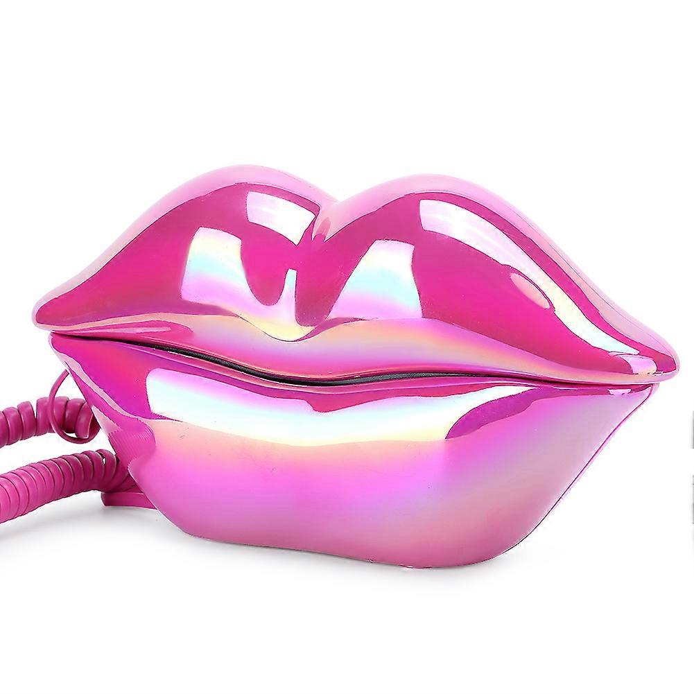 WX-3016 Lip Telephone Electroplating Funny Fashionable Telephone With Number Storage Function New