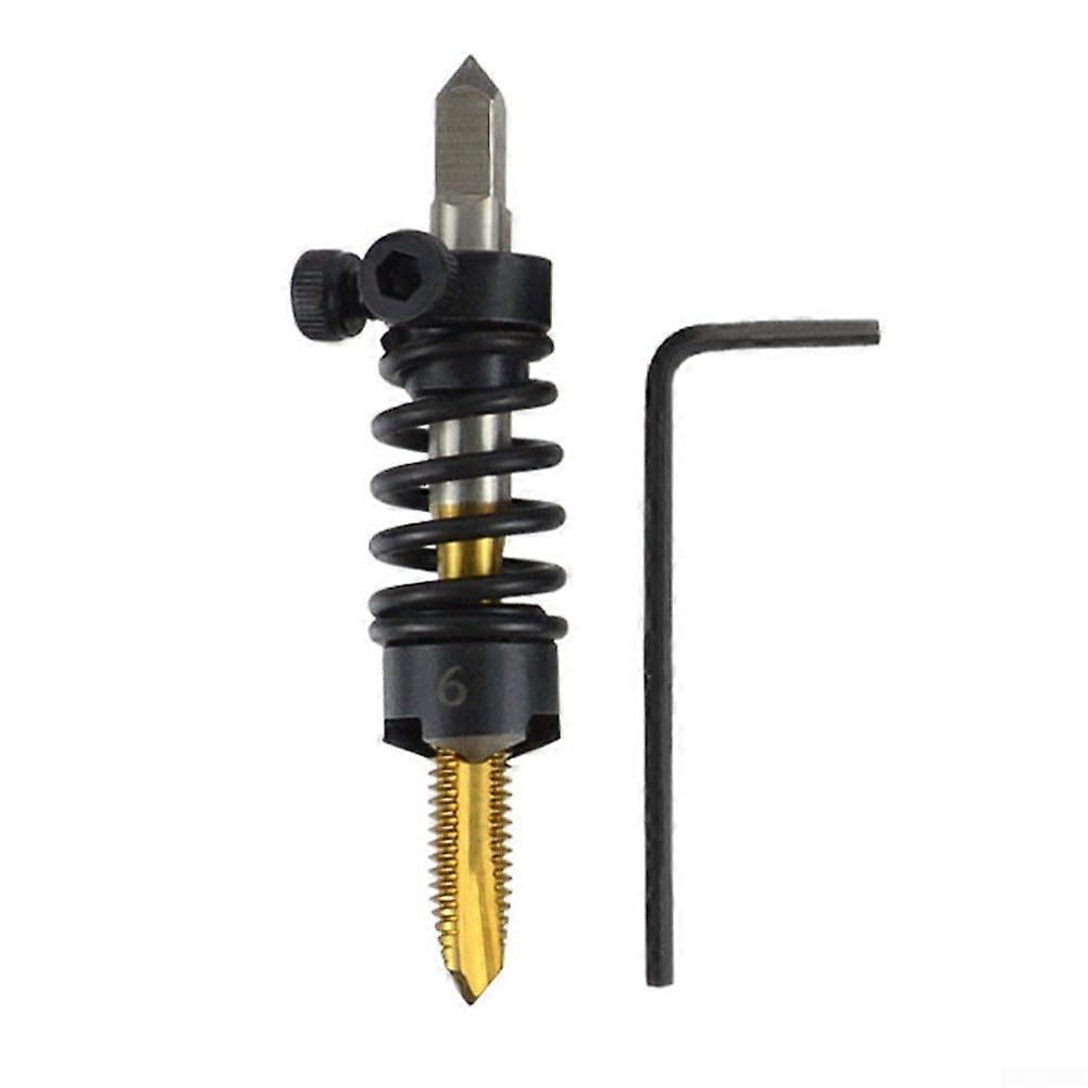 M6 Tapping Chamfer Screw Tap For Lathe, Speed Steel Construction, Straight Flute, Go Operation