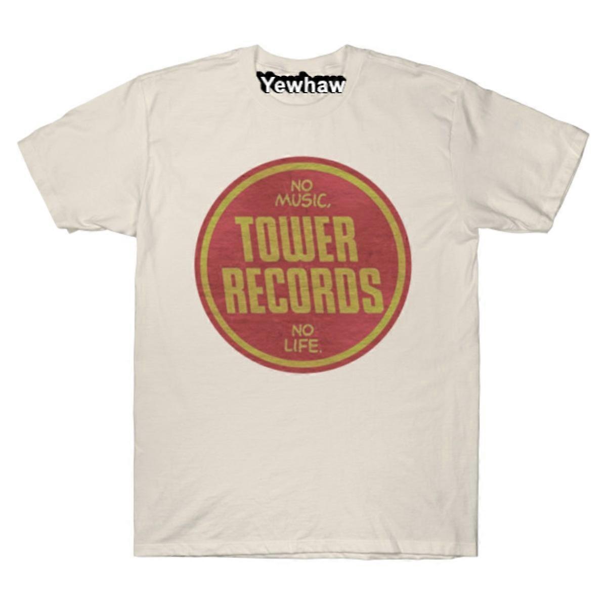 HISHARK Rétro - Tower Records T-shirt vintage Sable S