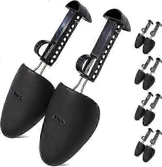 4pairs Adjustable Automatic Support Shape Plastic Two-Way Shoe Tree Shoe Stretcher Boot Holder Shaper with Tension Spring Coil