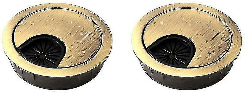 2pcs 2-3/8 Inch (60mm) Metal Desk Grommets For Managing And Hiding Wire Cord Cab