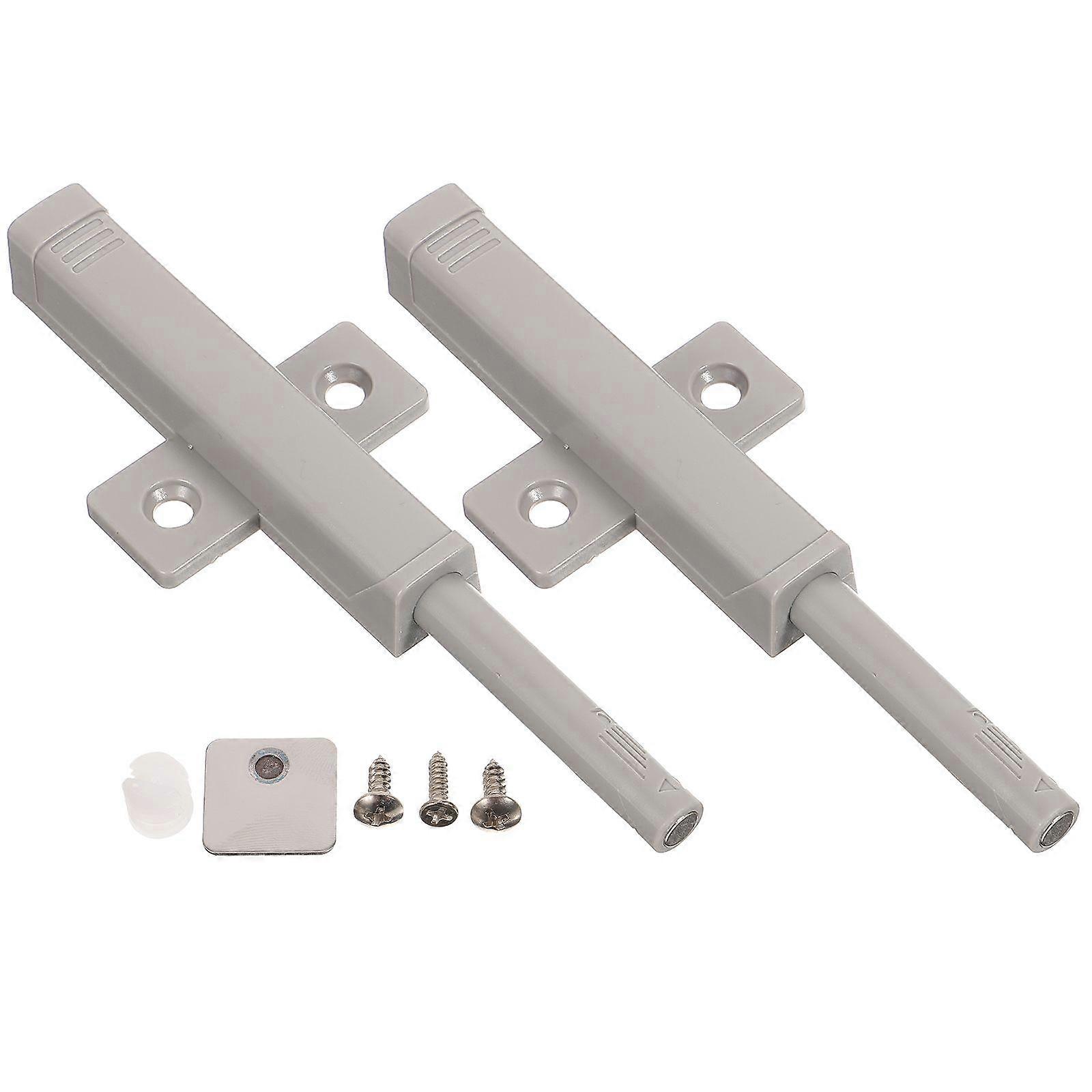 2 Sets Push To Open Cabinet Latches Push Latches Door Touch Latches Closet Hardwares