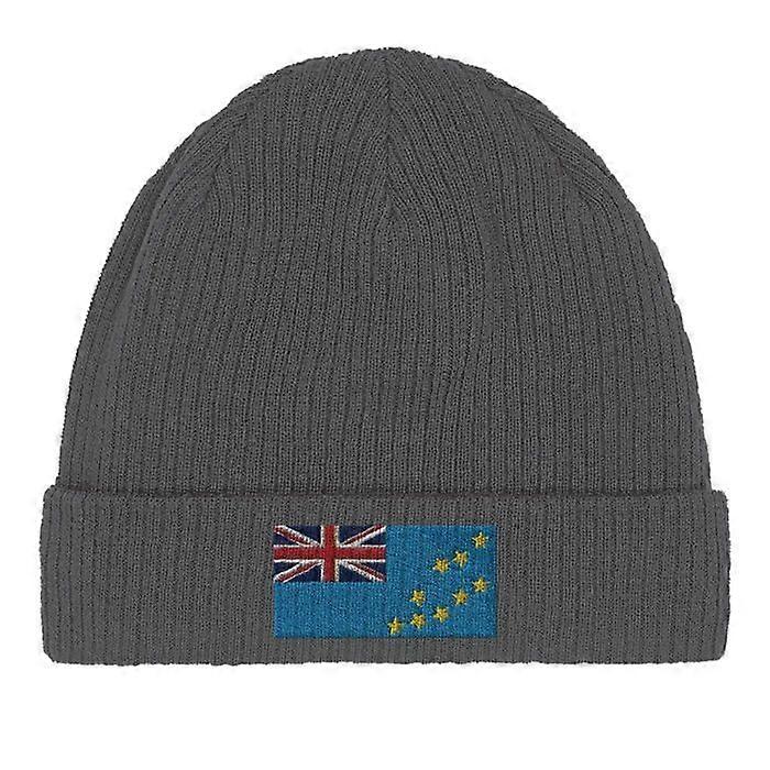 Tuvalu Flag Cape in Grey