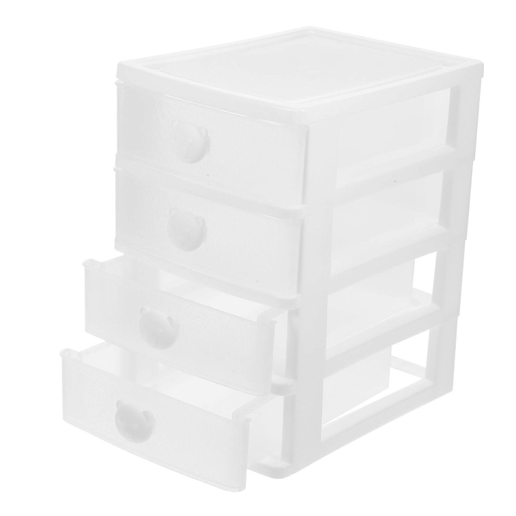 Multifunction Plastic Drawer Storage Organizer Box Transparent Desktop Sundries Makeup Office Supplies SpaceSaving