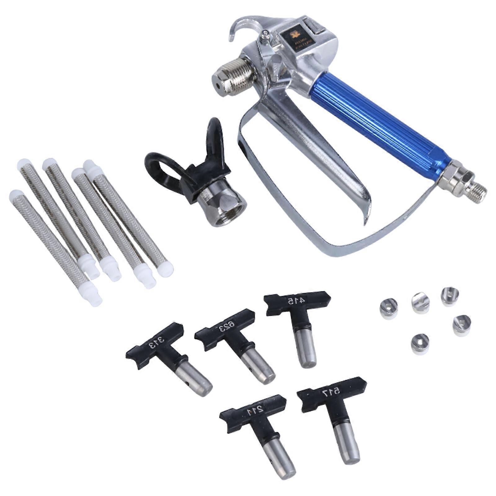 Airless Paint Sprayers Nozzle Holder Paint Spray Guns With Nozzle and Tip Guard Spray for Paints Glazes Wood Preservative Multicolor