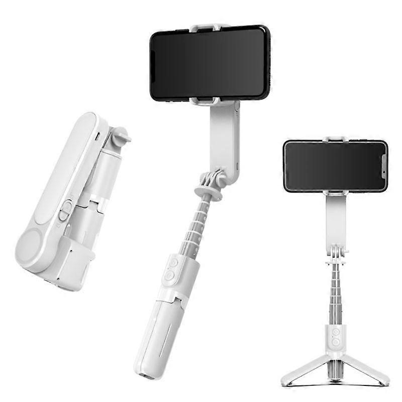 مثبت Gimbal للهواتف الذكية المحمول مع ضوء التعبئة ، لمدونات الفيديو والفيديو المباشر