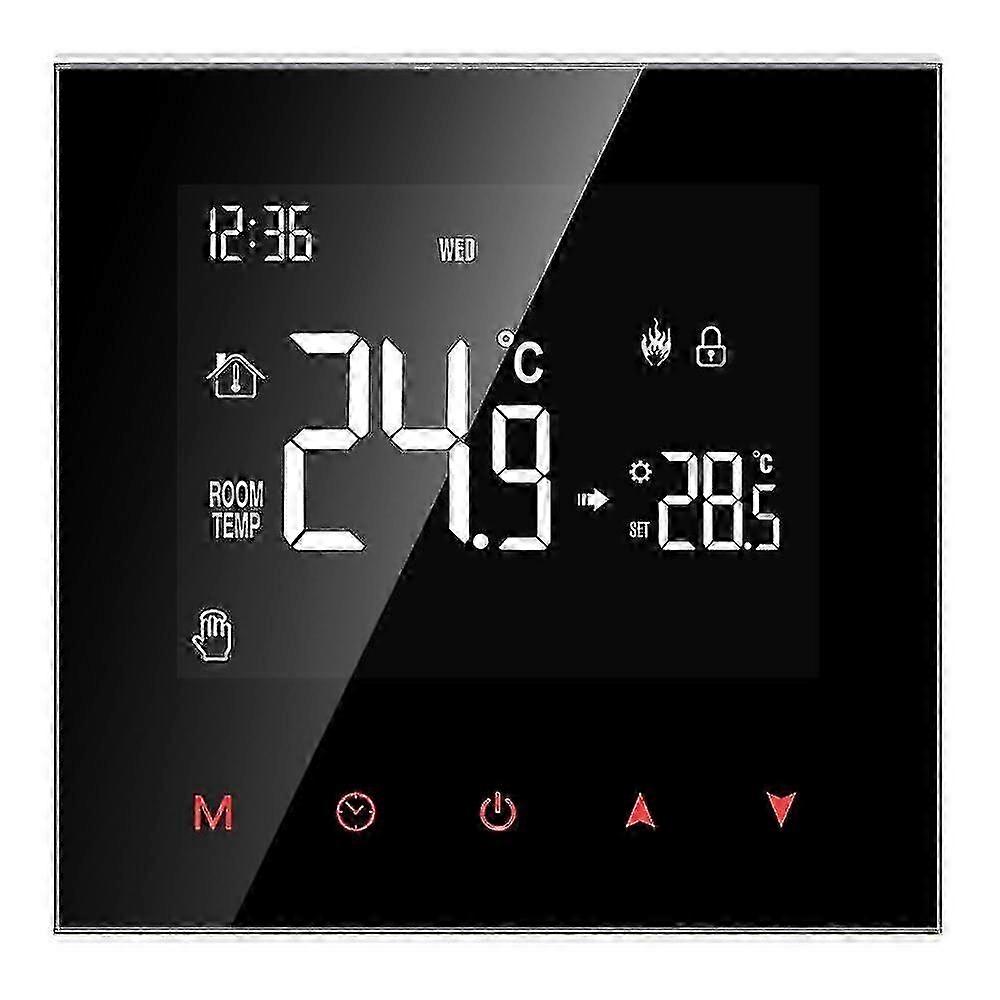 Lcd Touch Screen Thermostat Temperature Controller,3a Water Gas Boile With Build In Sensor Support Al-exa Google Home s