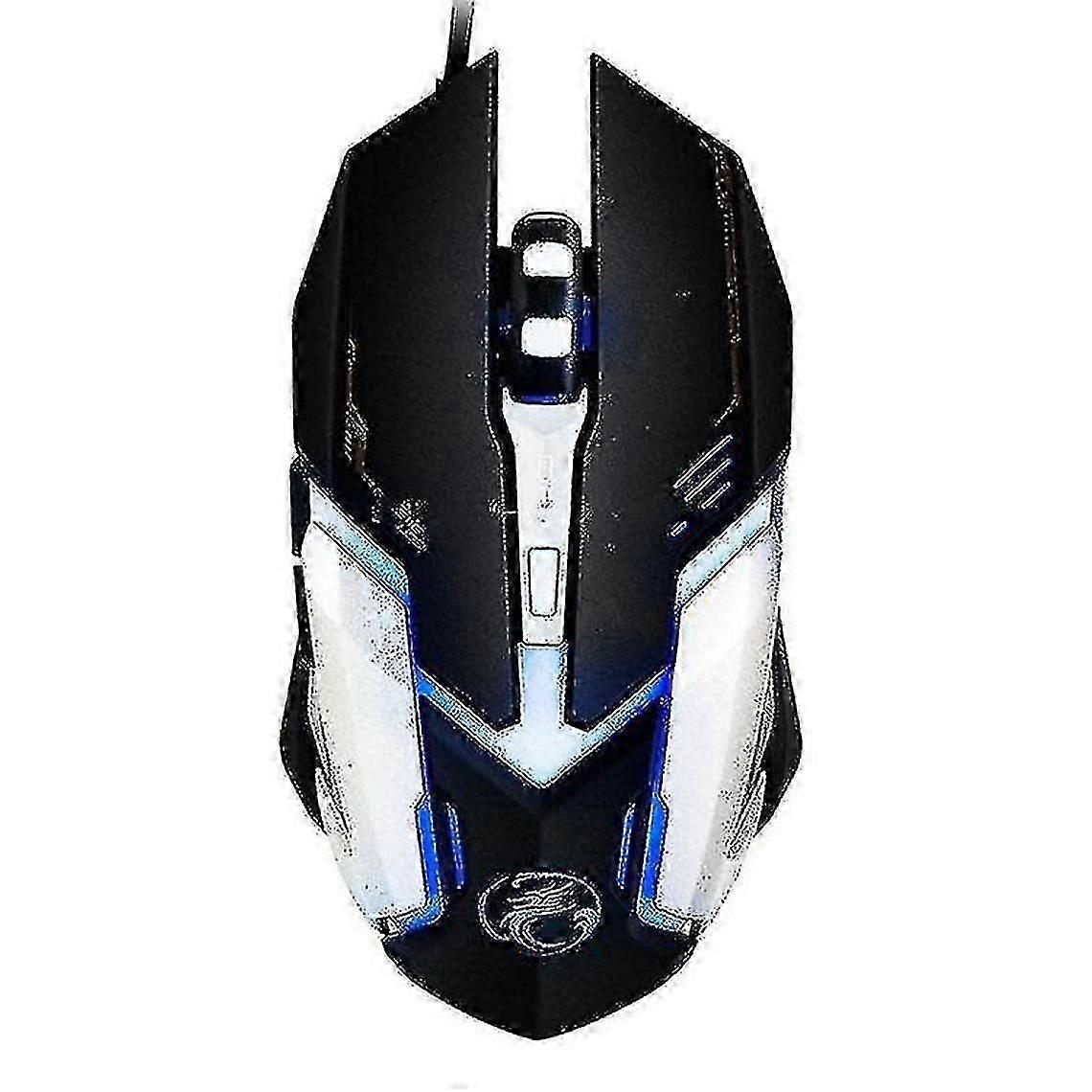 V6 LED Colorful Light USB 6 Buttons 3200 DPI Wired Optical Gaming Mouse