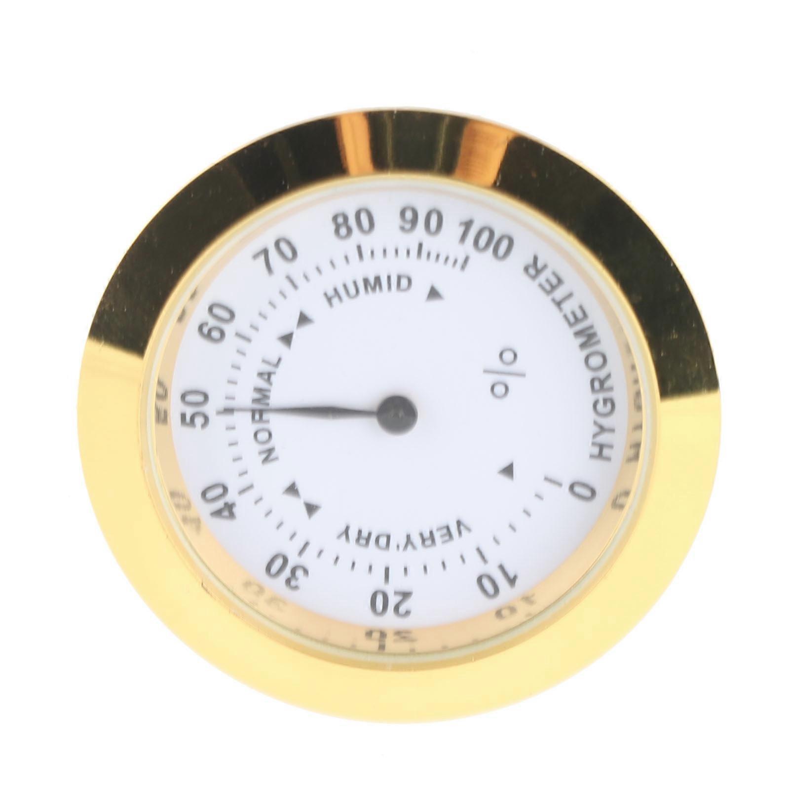 Violin Case Hygrometer Alloy Mini Guitar Moisture Meter Round Humidity Gauge for Musical Instruments
