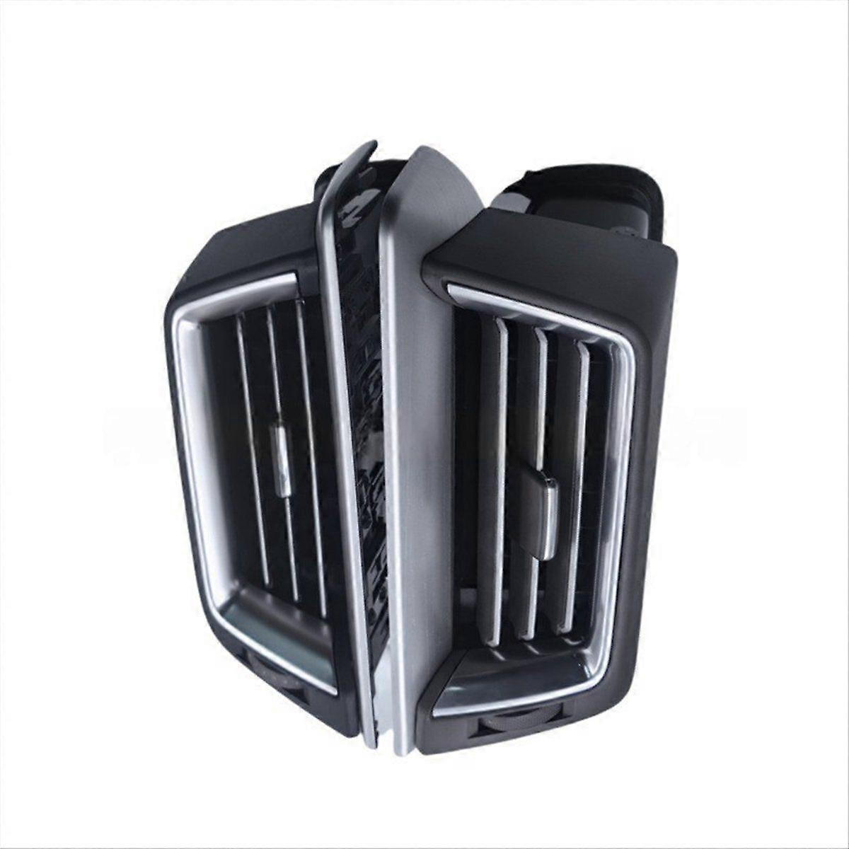 1Pair Front Central Dash Air Conditioning Outlet Chrome for LC200 16-22 Middle A/C Air Vent Grille