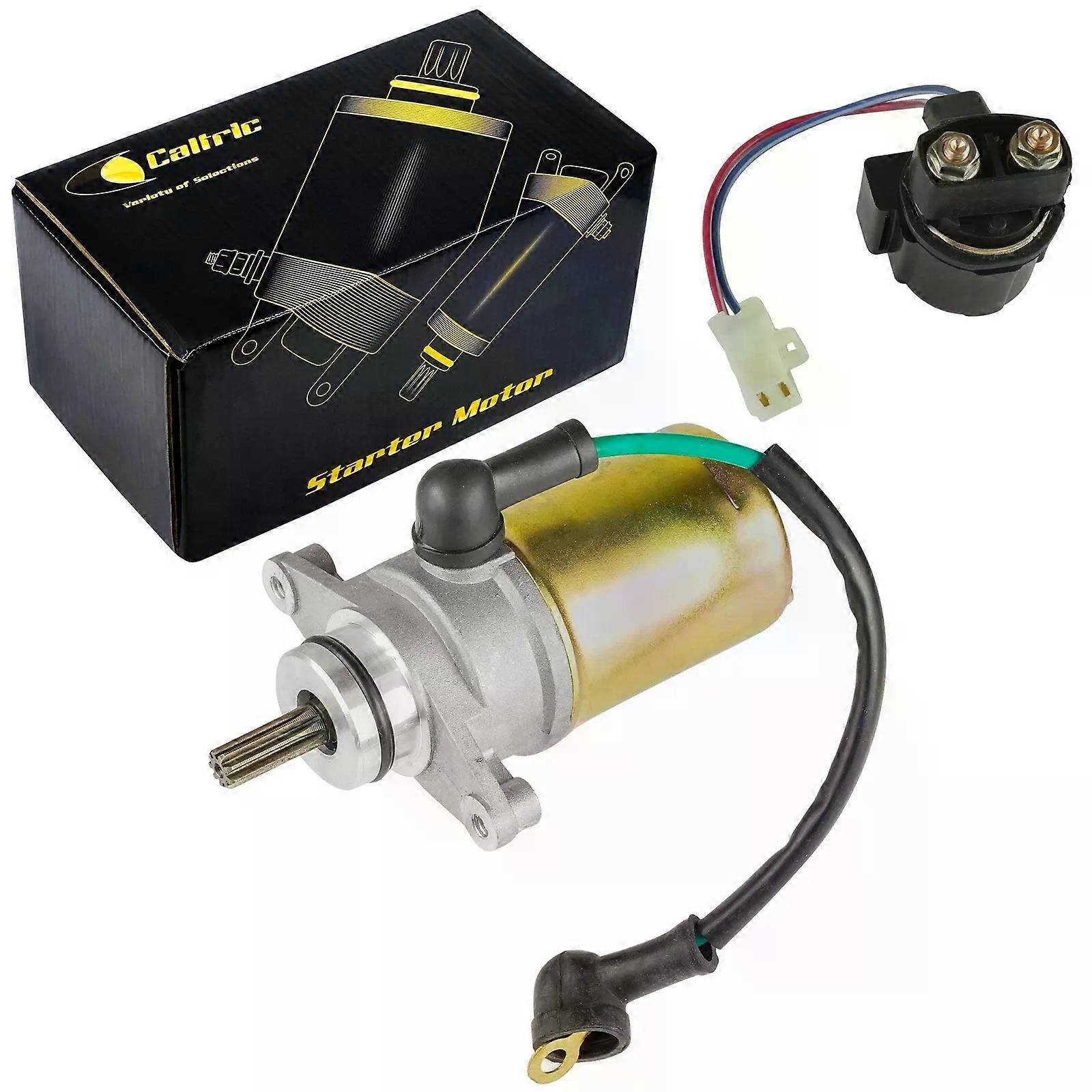 Starter & Relay Solenoid for Yamaha Badger 80 YFM80 1985-1988 1992-2001 Atv New NO.73177