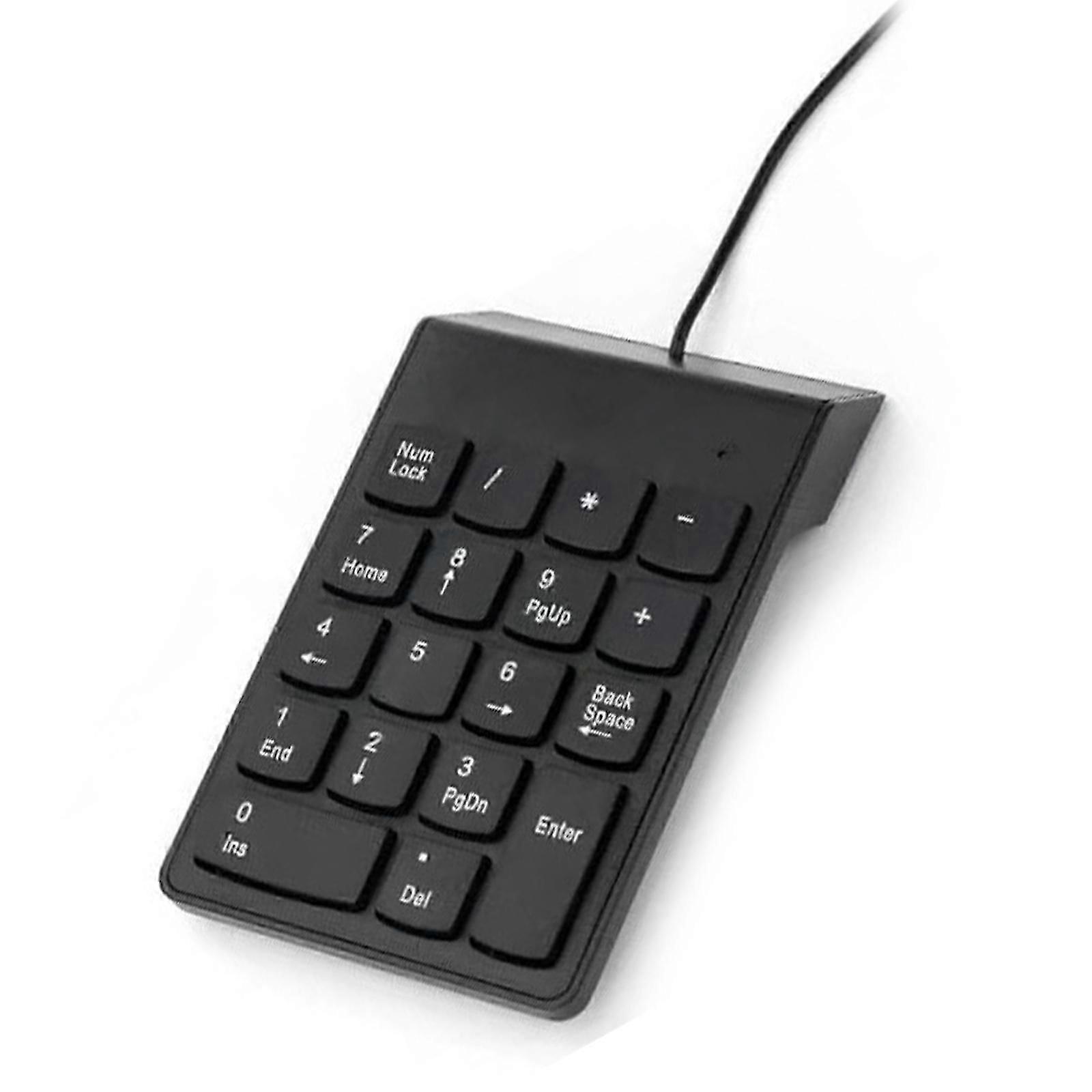 USB Numeric Keypad Ergonomic Keyboard For Office And Gaming Use Featuring Multimedia Shortcuttings With Durability Cs