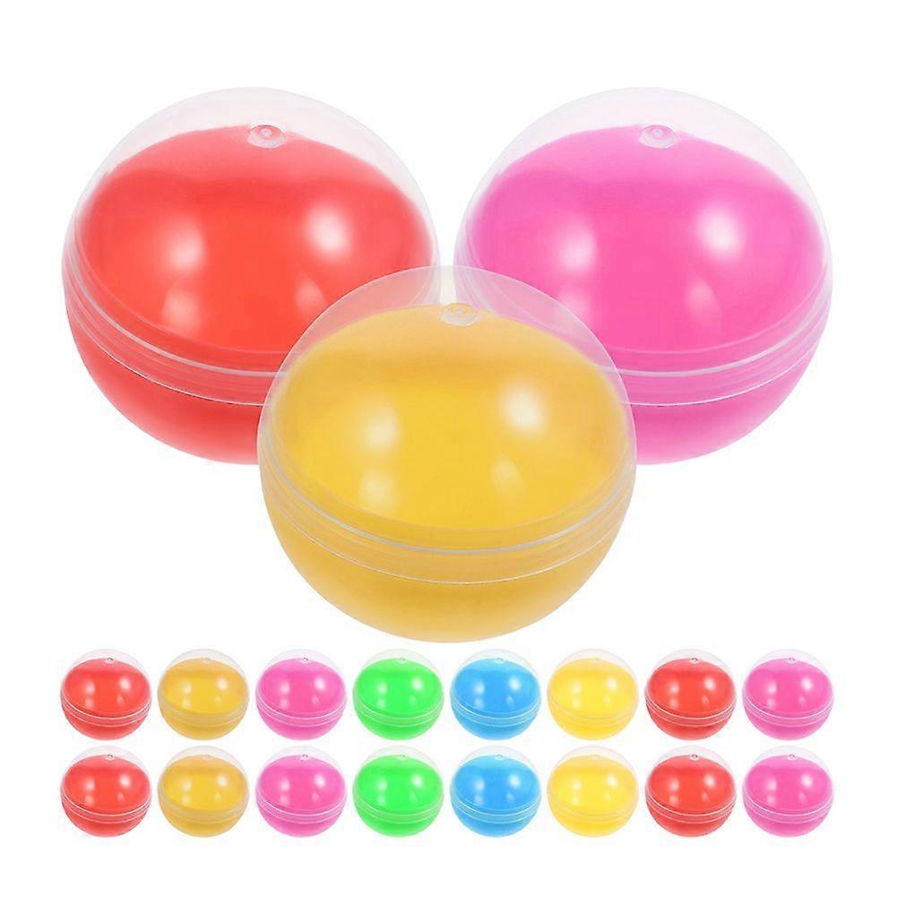 60pcs Vending Machine Capsules Empty Plastic Capsules Fillable Round Balls Fun Toy Capsules For Party Favors Surprise Prize Classroom Rewards