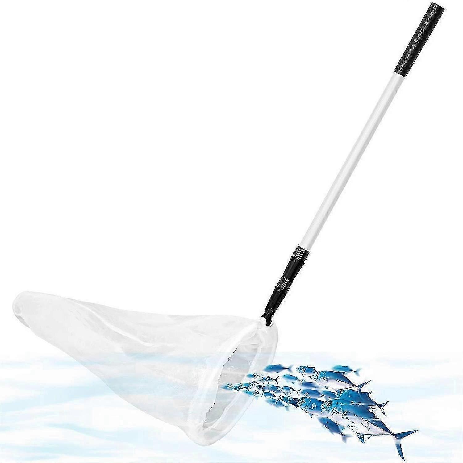 Bug Net Butterfly Catching Net Fish Nylon Net with Telescopic Handle for Adults & Kids,Extendible From 37 Inch To 68 Inch.