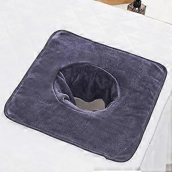 35*35Cm Thickened Beauty  Spa Massage Table Planking Face Towel With Hole Bed Bandana