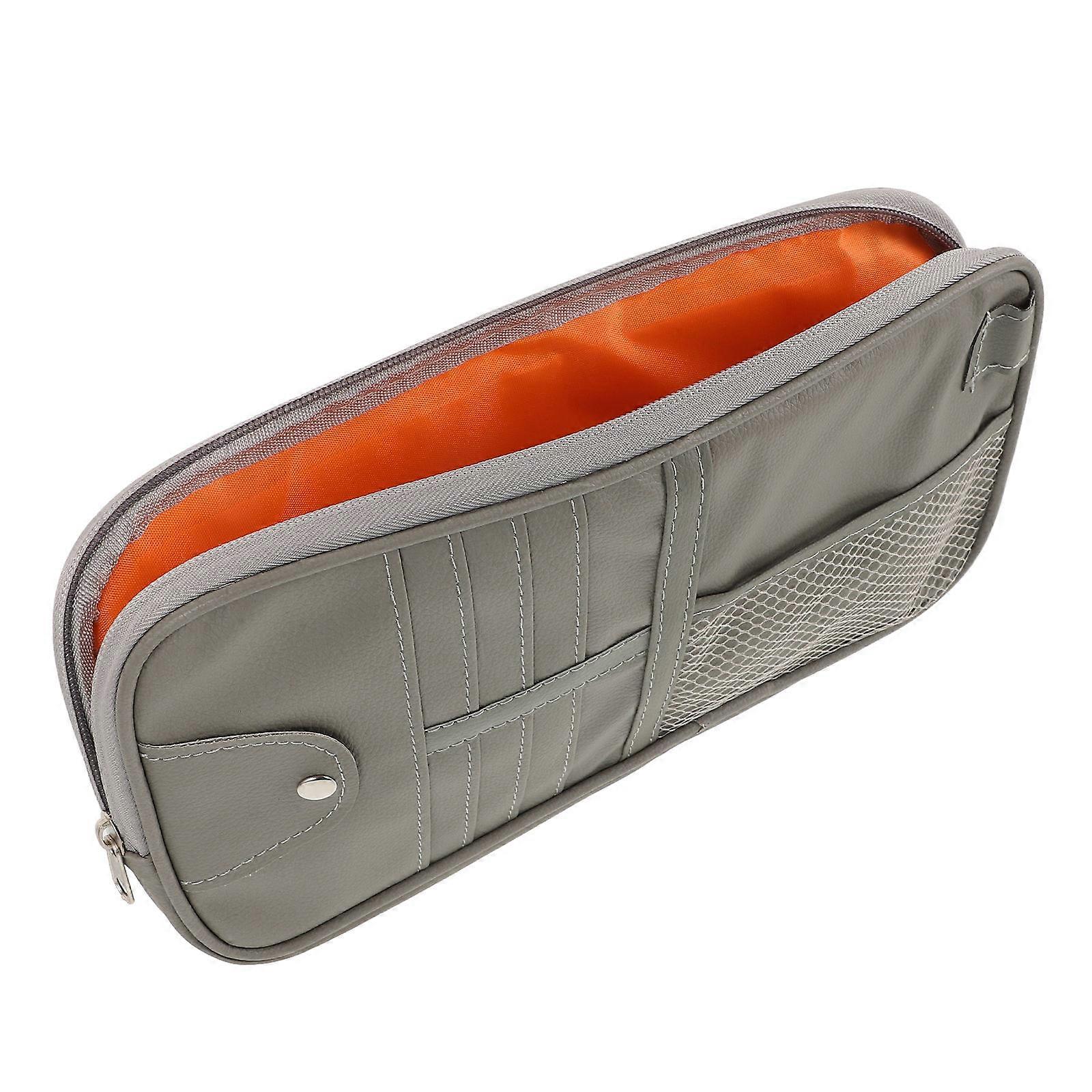 Car Sun Visor Organizer with Durable PU Document Holder