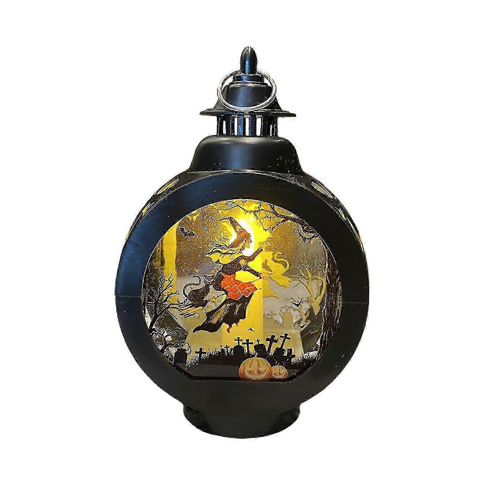 Halloween LED Night Light - Retro Style Portable Lantern for Decor