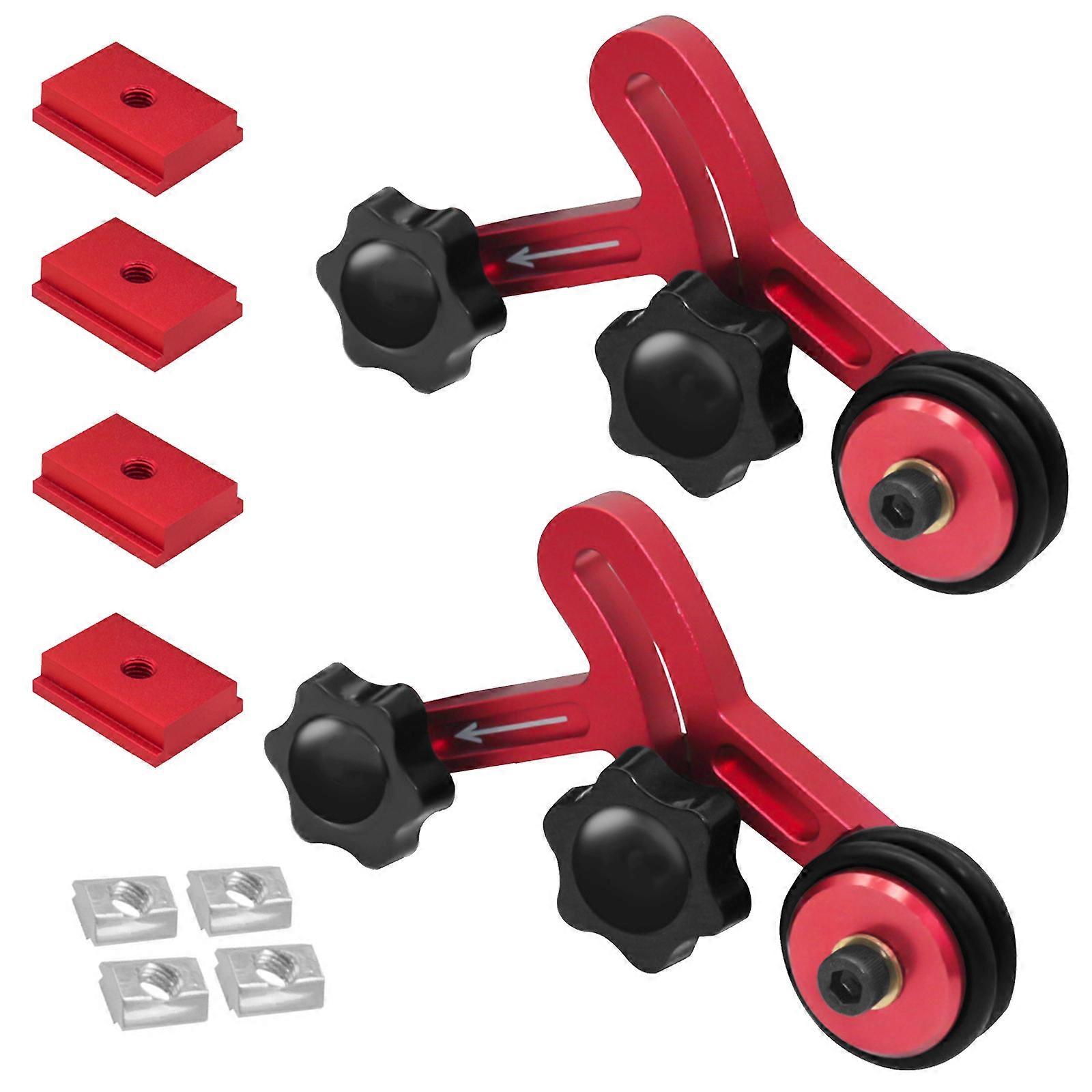 Accuracy Aluminum Featherboard Roller Guide Adjustable Height Feed Mechanism Anti Recoils Design Woodworking Workshop Essential Multicolor