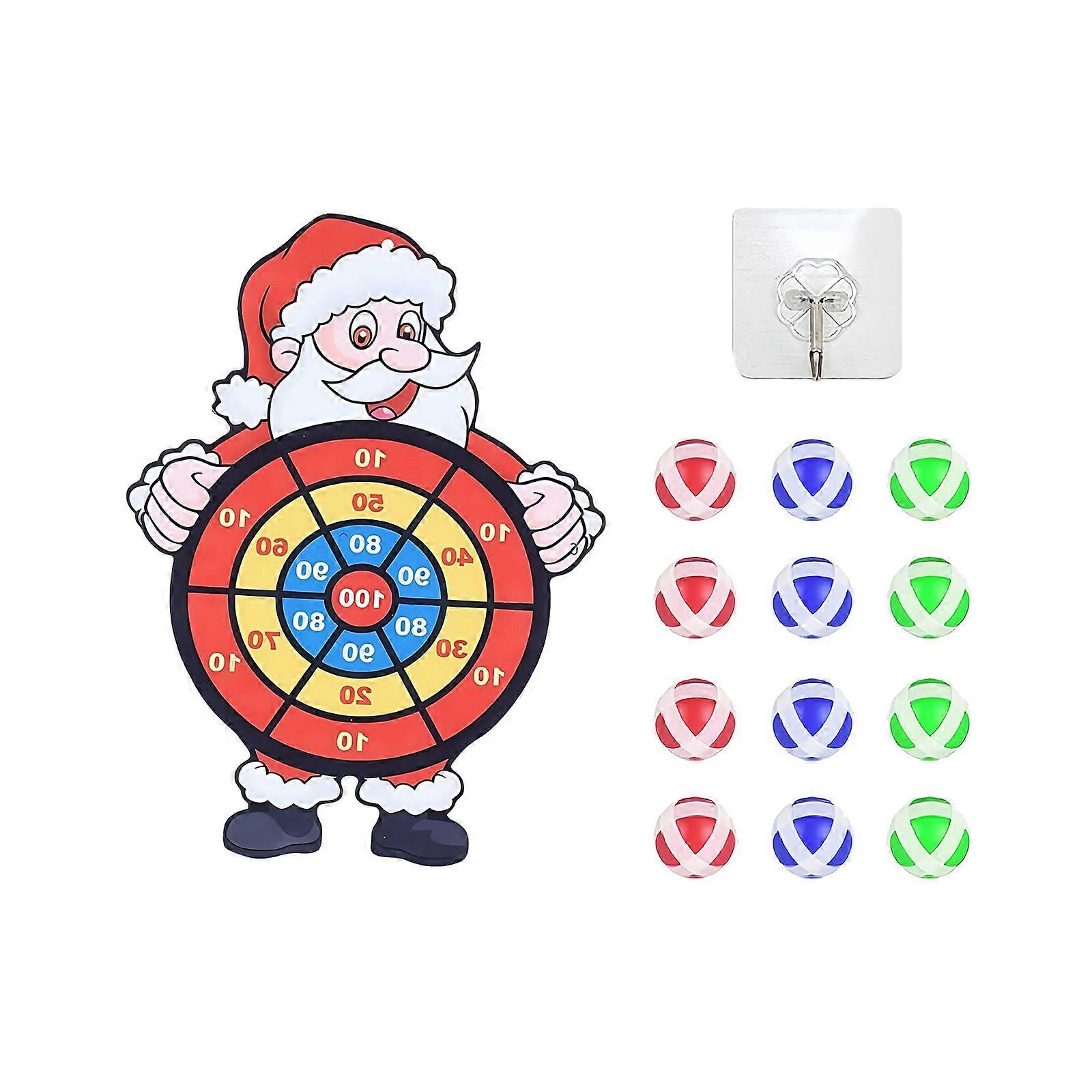 Sticky Throwing Balls Darts Board Game Interactive Playset Toy For Family Bonding And Outdoor Educational Toss Game Set Multicolor