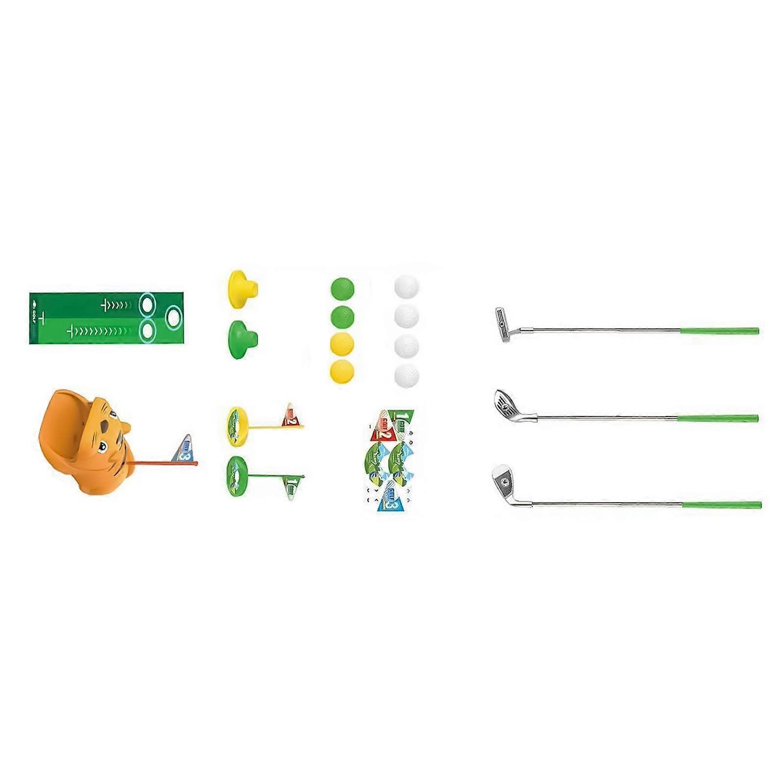 Tiny Golfing Set For Children Includes Flexible Associations And Swing Trainer For Active Play  Yellow
