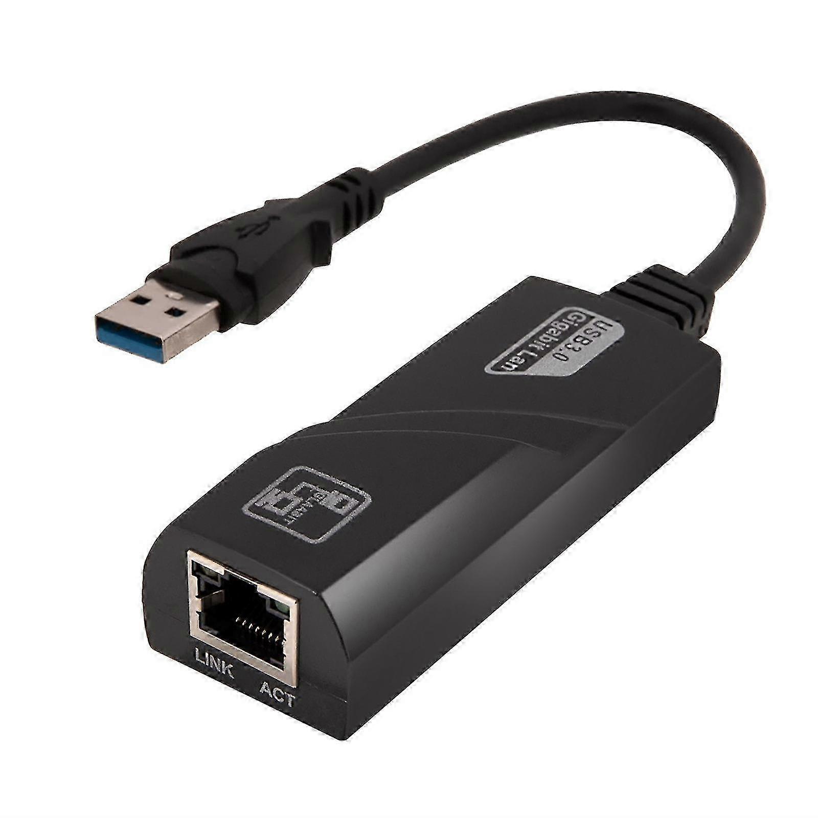 USB Gigabit Network Card USB 3.0 To RJ45 Network Port Wired External Ethernet Drive Free Network Cable Converter