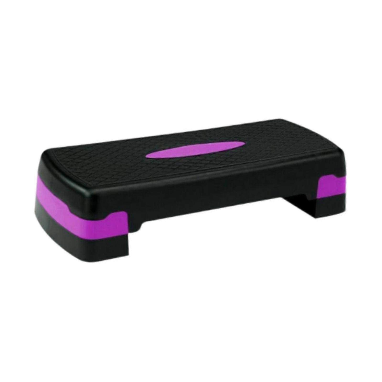 Aerobic Exercise Step 4 6 Adjustable Height Nonslip Training with 2 Riser Blue