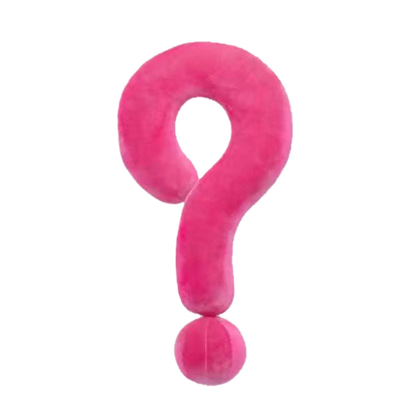 Question Mark Decorative Throw Pillow Cotton Plush Cushion for Sofa Bed Room Decor