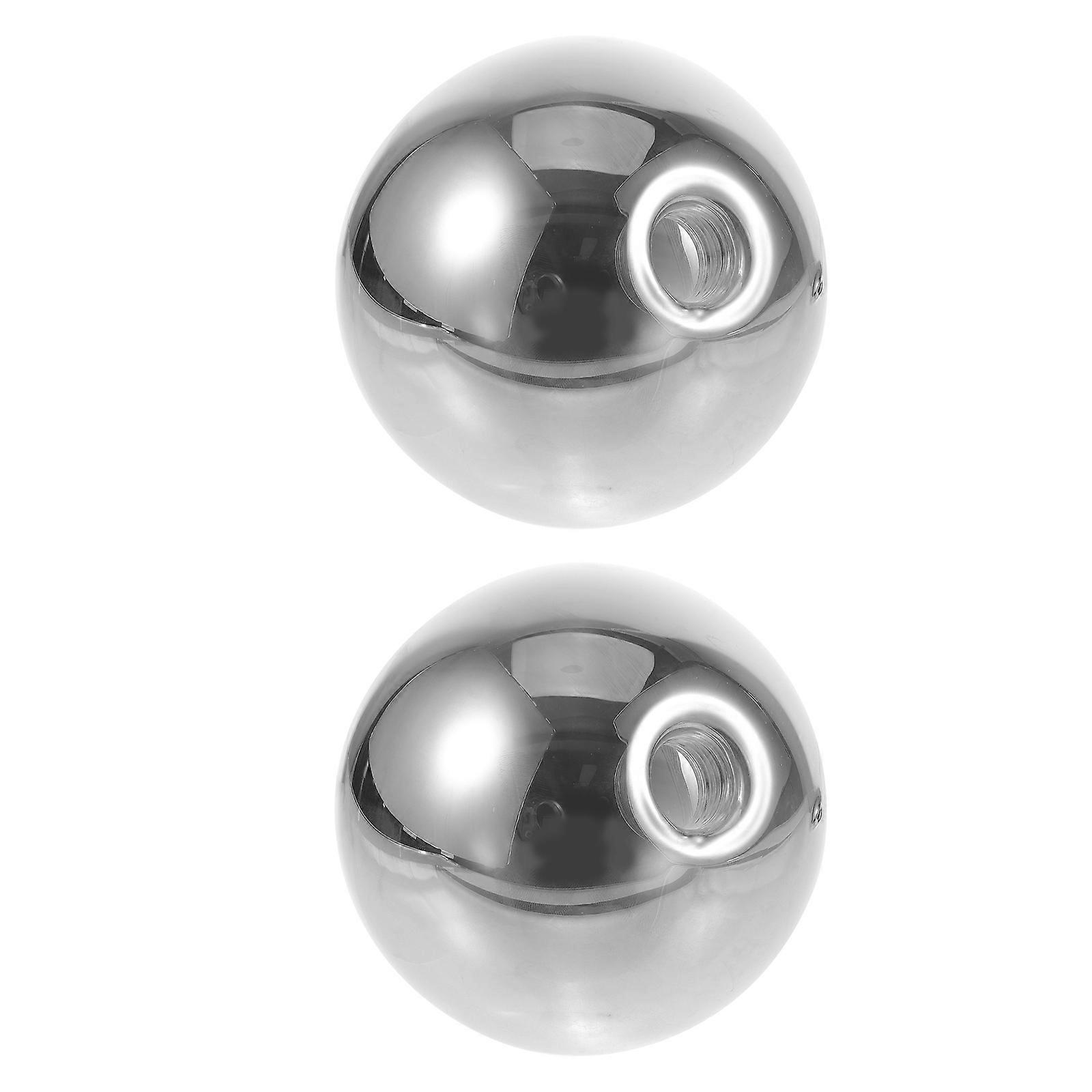 Electroplated Grey Globe Glass Lampshade Replacement for G9 Bulbs 2Pcs