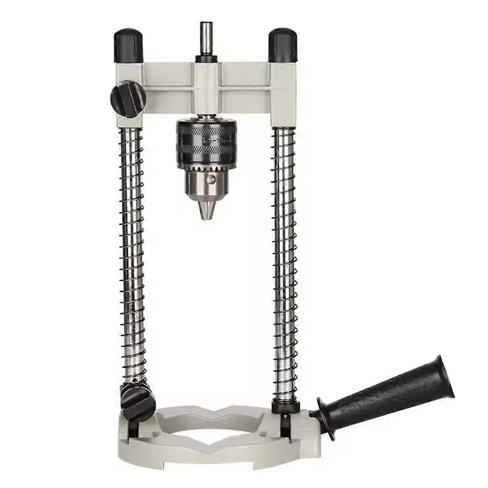 Precision Drill Holder Pipe Drill Holder Stand Drilling Guide with Adjustable Angle and Removable Handle DIY Tool